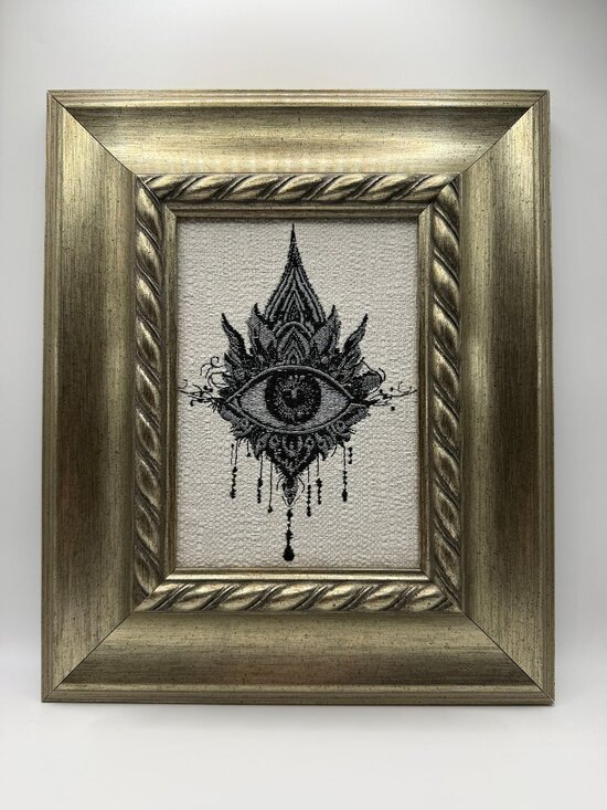 Simply Quilted Other - Homemade Enchanted Eye  Embroidery Art 5X7